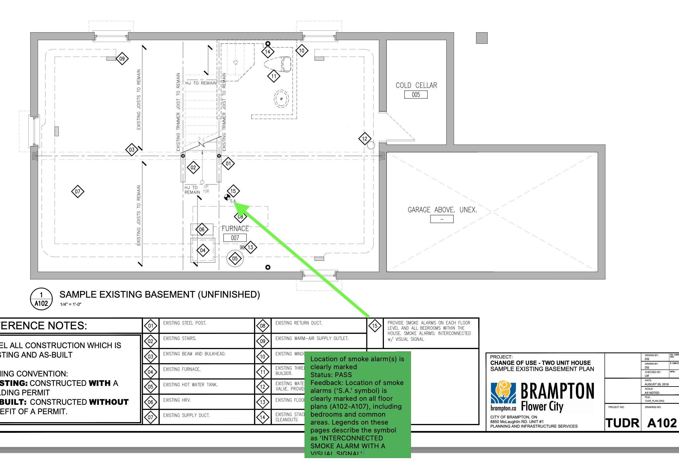 Basement analysis screenshot 1 showing floor plan and layout